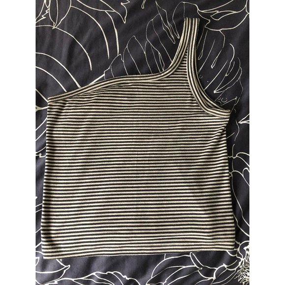 American Eagle striped one shoulder tank - Picture 1 of 2